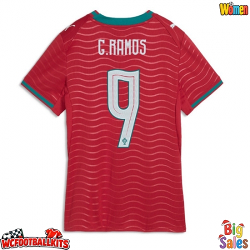 Portugal Goncalo Ramos #9 Replica Home Stadium Shirt for Women World Cup 2026 Short Sleeve